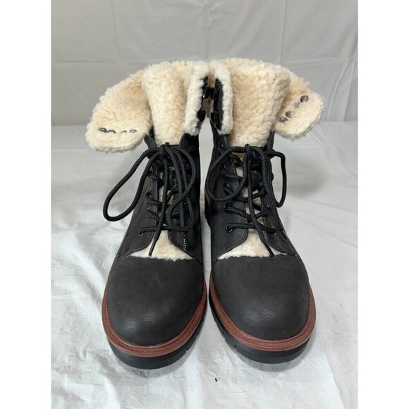 Mia Sadie Faux Leather Boots Size 8 M - Picture 5 of 13